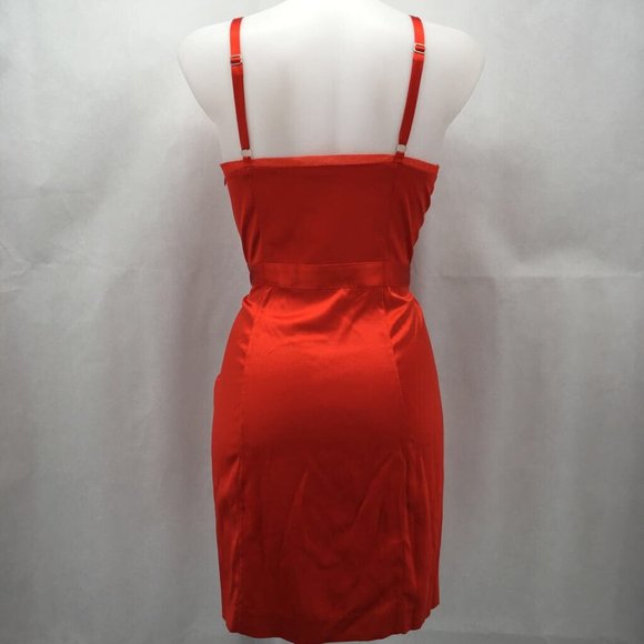 Armani Exchange red-orange Dress 6 - Picture 2 of 4